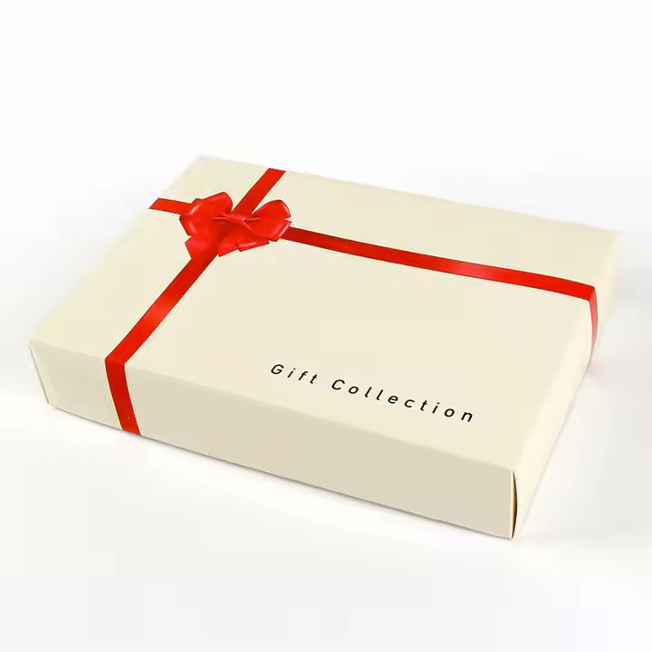Senior Sense Customized Thickened White Card Material Gift Packaging Box Reusable Accompanying Gift 