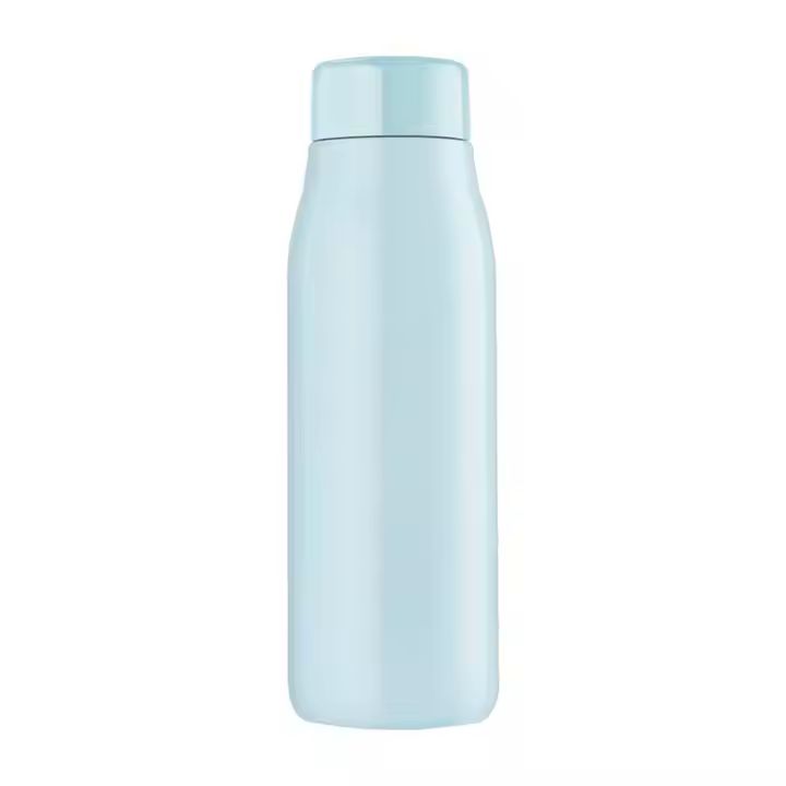 Customized 304 Stainless Steel 500ml Insulated Straight Cup Minimalist Style Smart Direct Drinking f