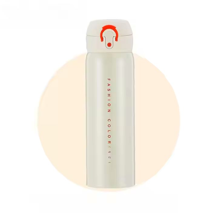 Customized 316 Stainless Steel Minimalist Style 500ml Insulated Mugs Pop-up Vacuum Lid Direct Drinki