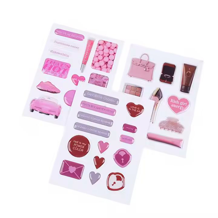 Customized Crystal Adhesive Stickers Stickers logo Cell Phone Shell 3d Transparent Three-dimensional