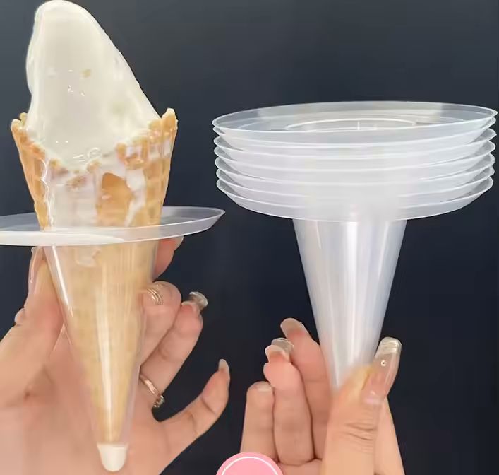 Newest Single Wall Drip-Free Proof Popsicle Holder Disposable Transparent Plastic Sleeve for Kids Ho