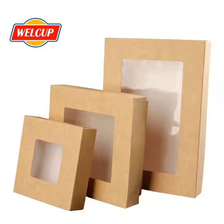 4 Corner Pop-Up Paperboard Cater Box Tray for Food and Drink Matt Lamination for Stadium or Theater 