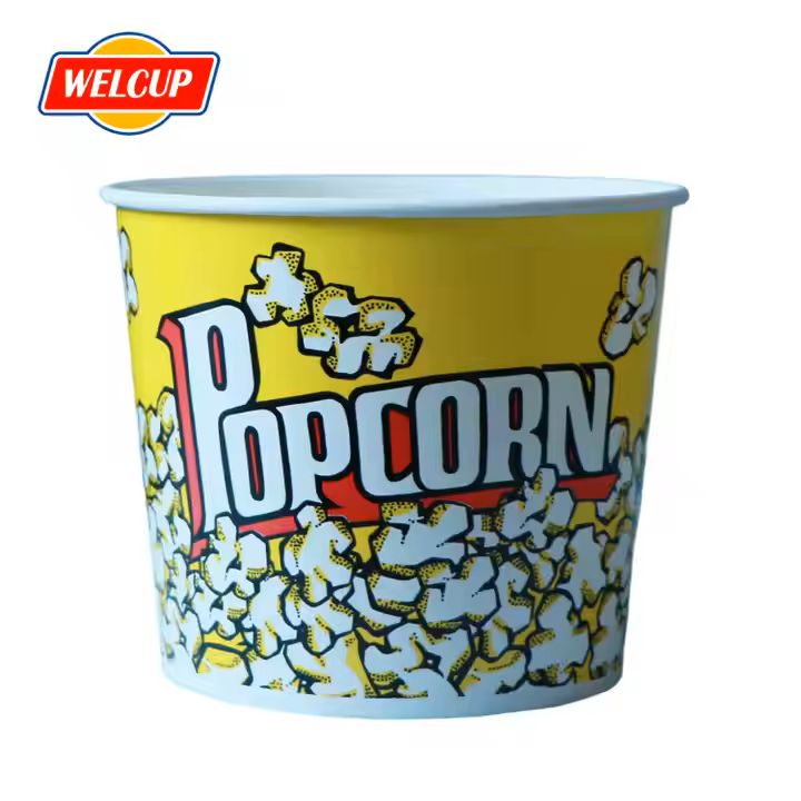 Wholesale High Quality Popcorn Cup Popcorn Paper Cups 85oz Popcorn Bucket
