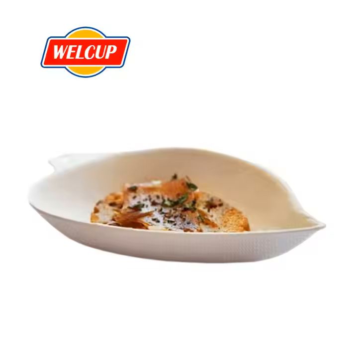 100% Disposable Sugarcane Bagasse Dishes Disposable Sugarcane Paper Sugarcane Plate Bagasse Dish