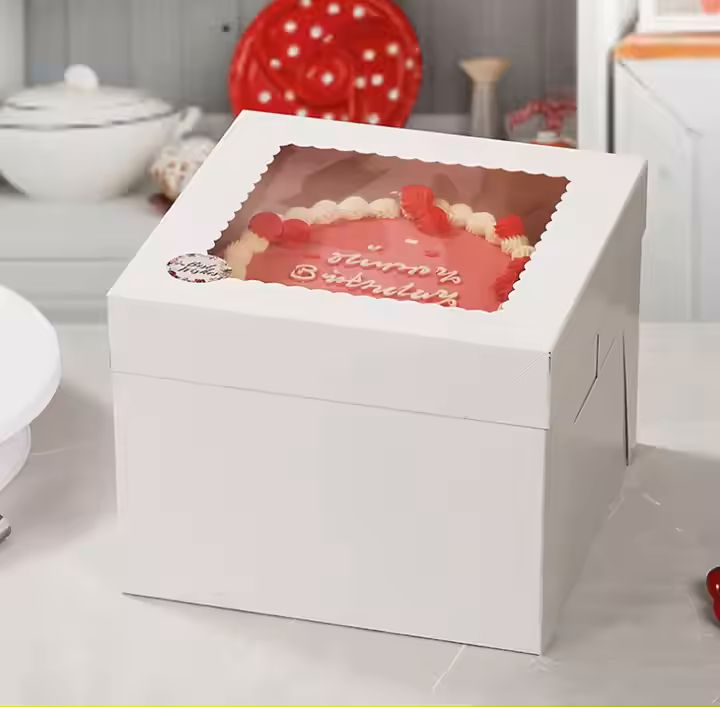 Wholesale Custom White Tall Cake Box for Wedding Birthday Cakes White Paper Box Wedding Cake Box