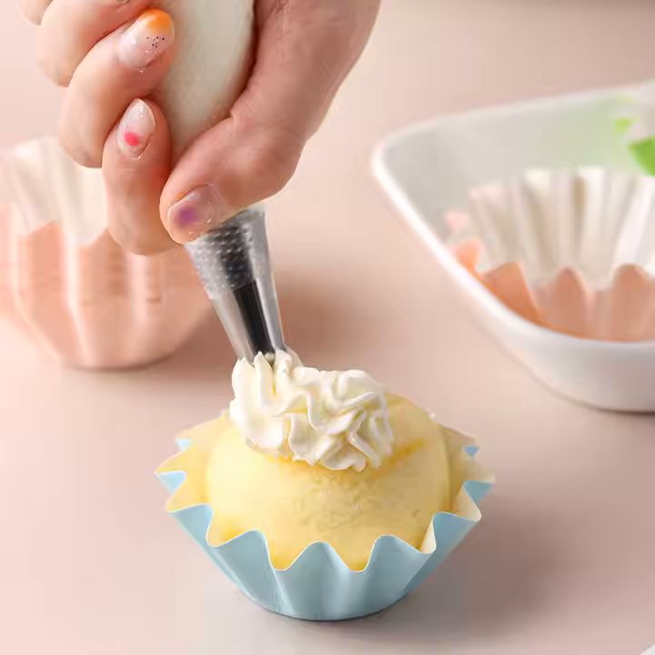Whole Sale Custom Printing Hard Sauce Dessert Decorators Paper Baking Cups 5cm Base Cupcake Liners F
