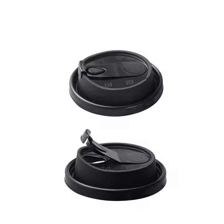 Disposable 90mm 80mm PS PET PP Plastic Paper Lid for Coffee Hot Drink Cup Lids Colour PP Cup Cover S