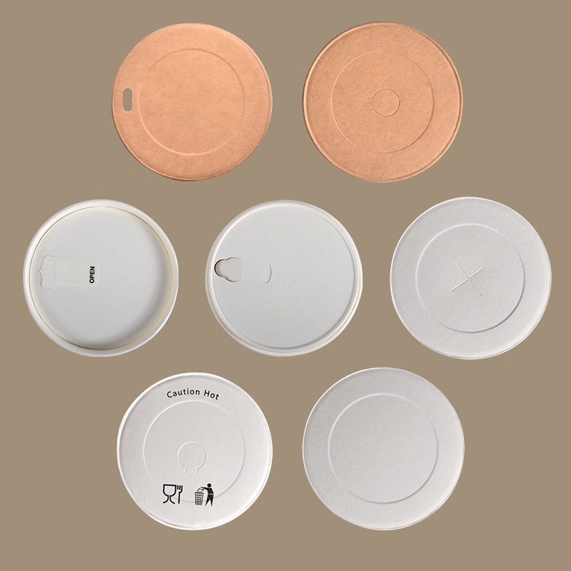 Wholesale Paper Lid for Coffee Cup Disposable Paper Cups With Paper Lids