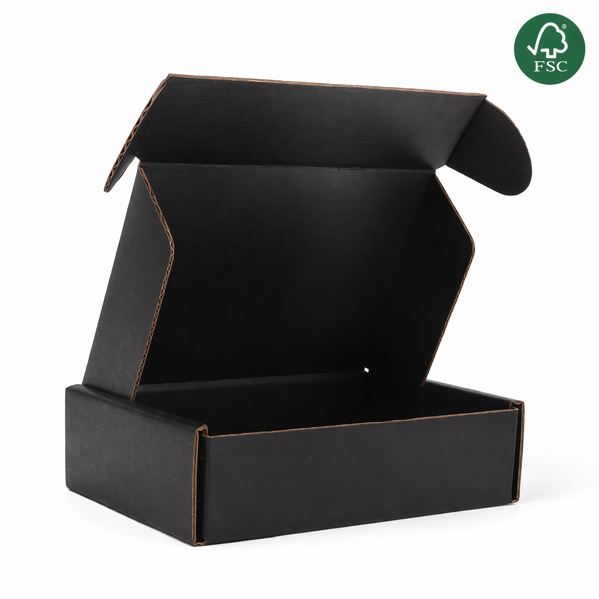 Custom Logo Black Aircraft Mailer Boxes Eco Friendly Recycled Corrugated Foldable Gift Shipping Pack